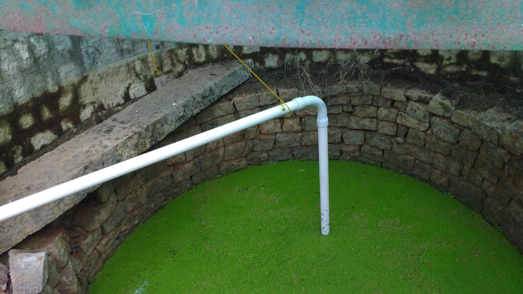 Water in an Open Well before cleanup
