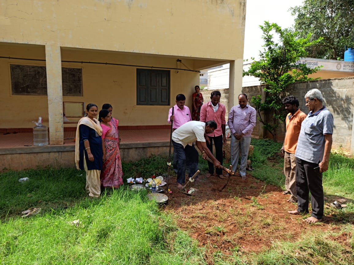 Rainwater Harvesting System starts in Govt School